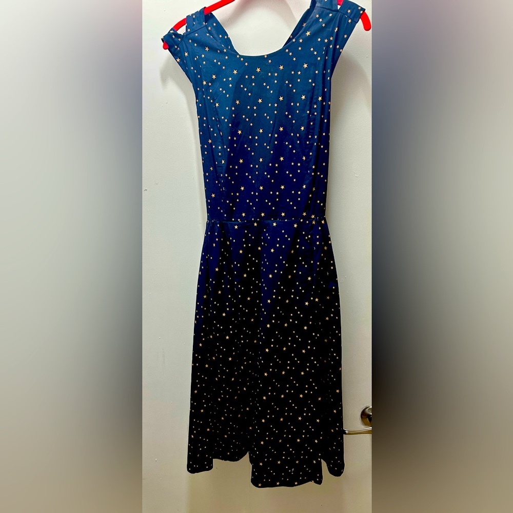 TeeBerry & Weave/ MOD Cloth size M navy and gold stars dress
